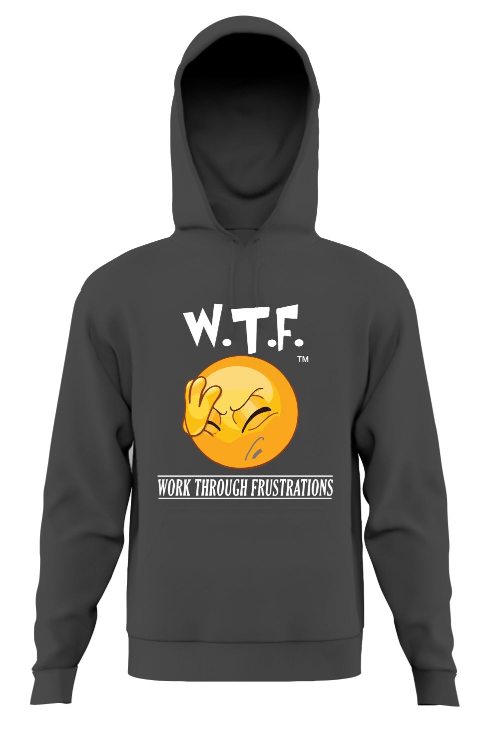 W.T.F. (Work Through Frustrations) Hoodie with Custom Hidden Pocket