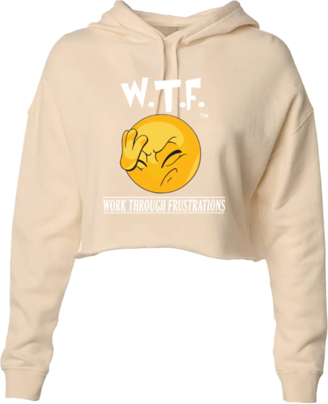 W.T.F. (Work Through Frustrations) Crop Hoodie