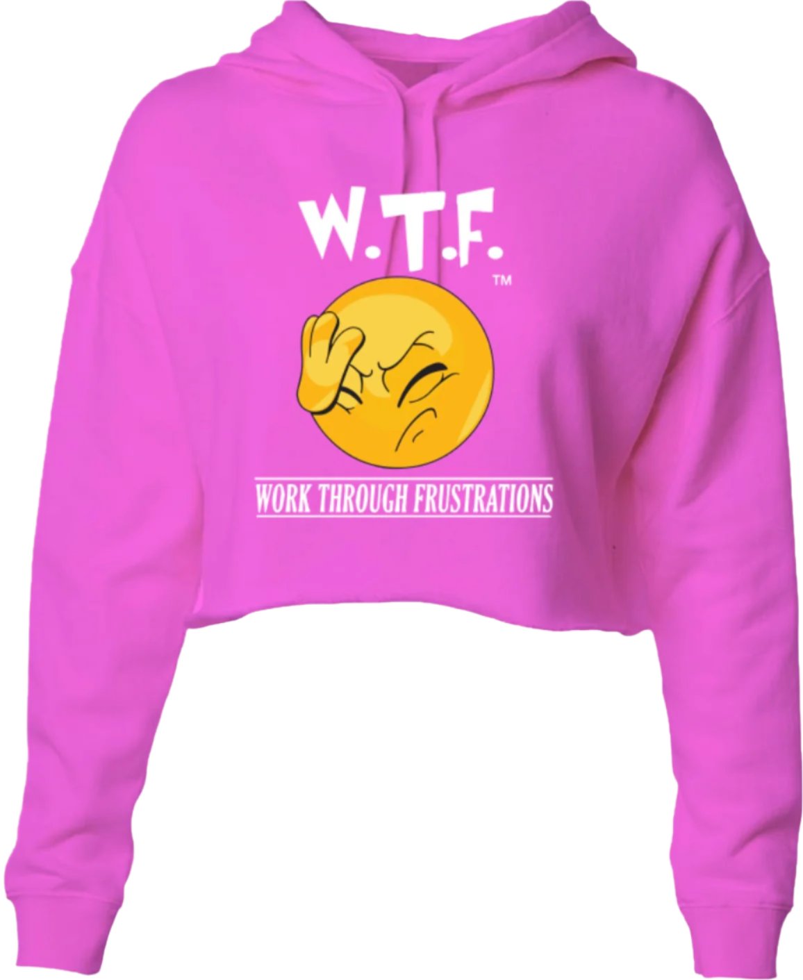 W.T.F. (Work Through Frustrations) Crop Hoodie