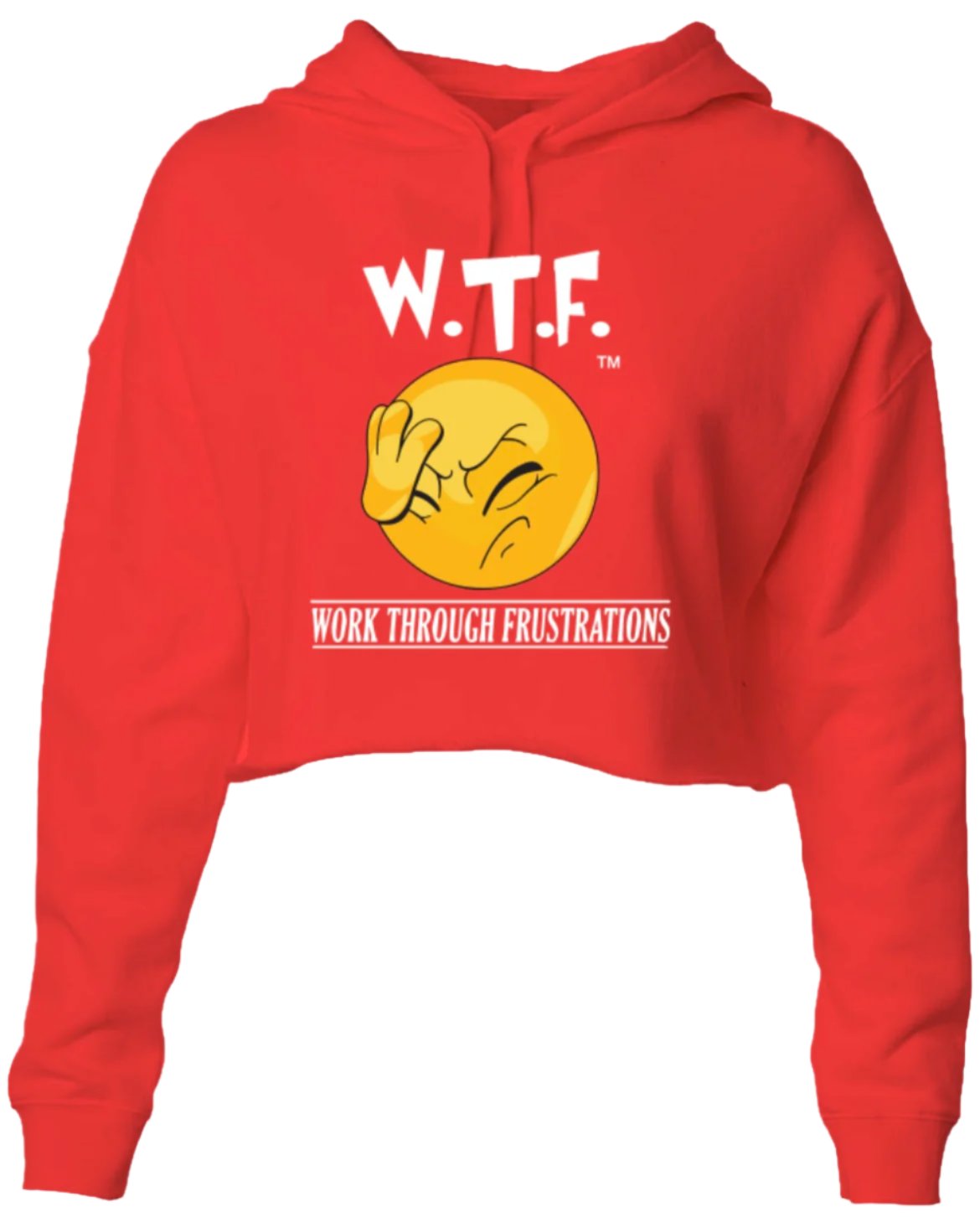 W.T.F. (Work Through Frustrations) Crop Hoodie