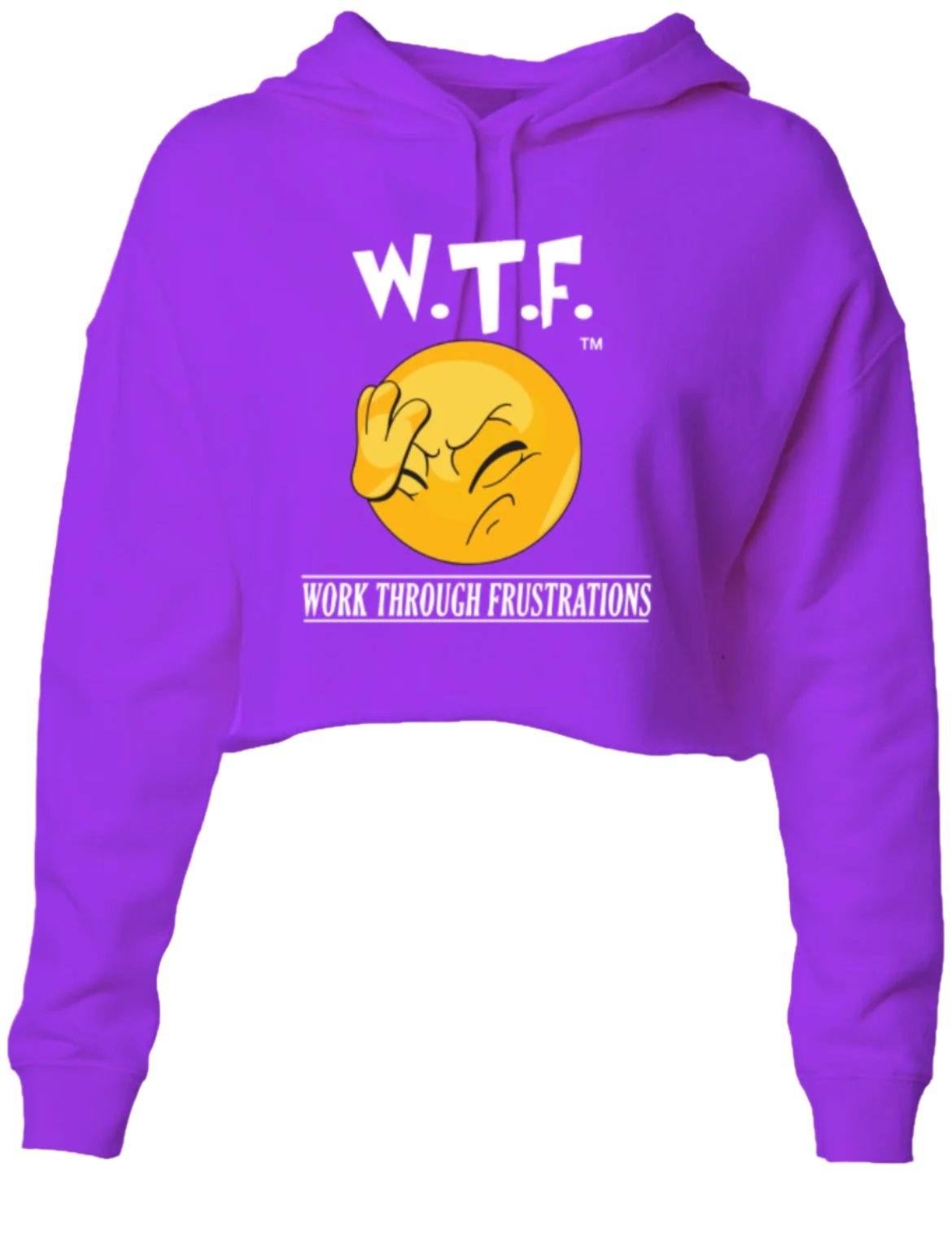 W.T.F. (Work Through Frustrations) Crop Hoodie