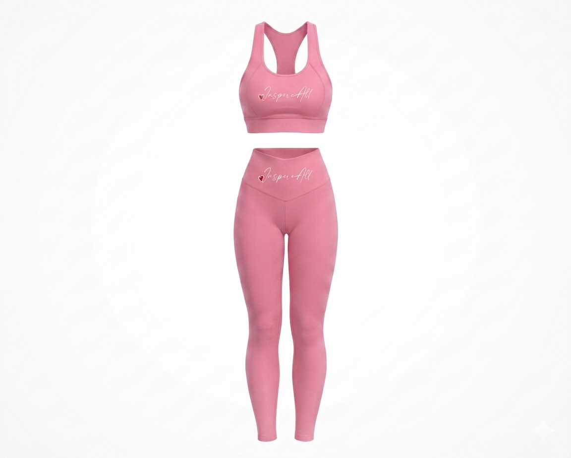 Inspire-All Women's Sports Bra & High-Waisted Leggings Set