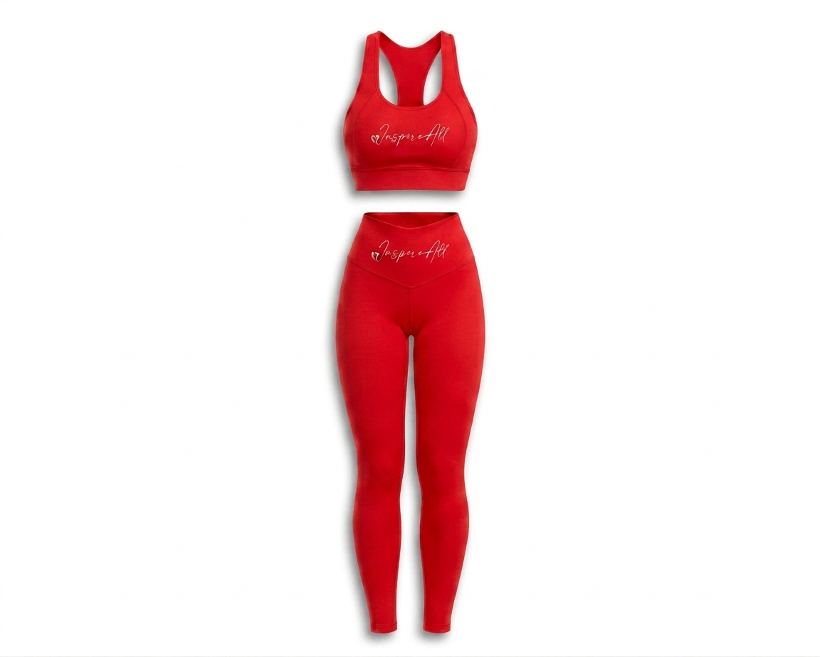 Inspire-All Women's Sports Bra & High-Waisted Leggings Set