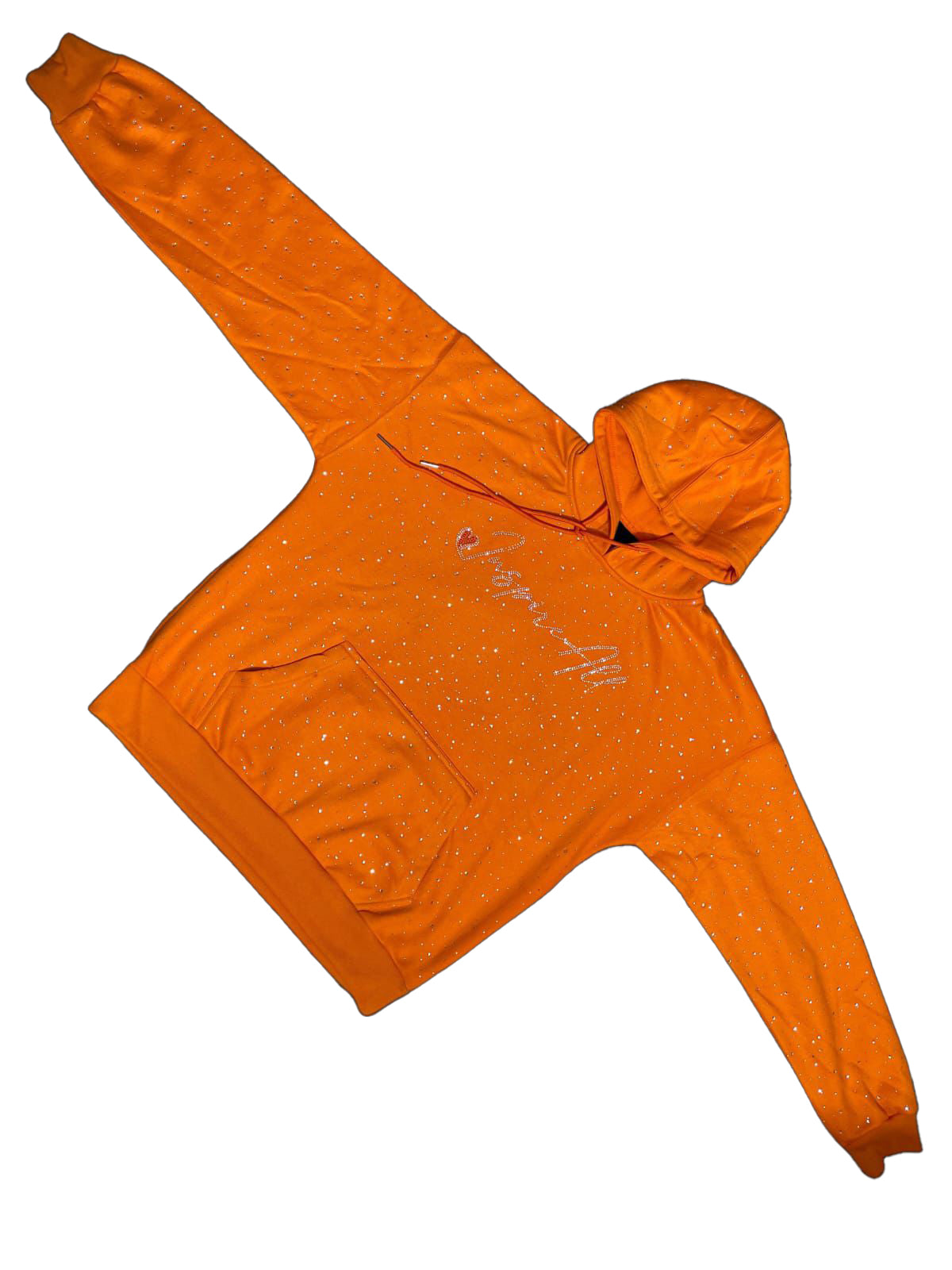 InspireAll Hoodie with rhinestones and hidden pocket