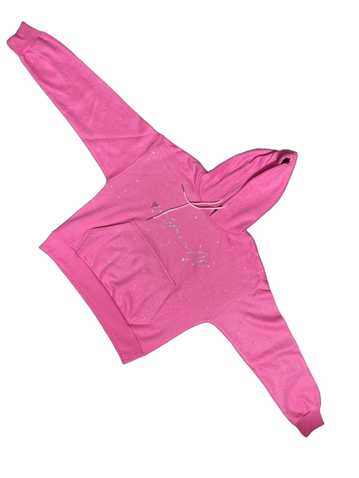 InspireAll Hoodie with rhinestones and hidden pocket